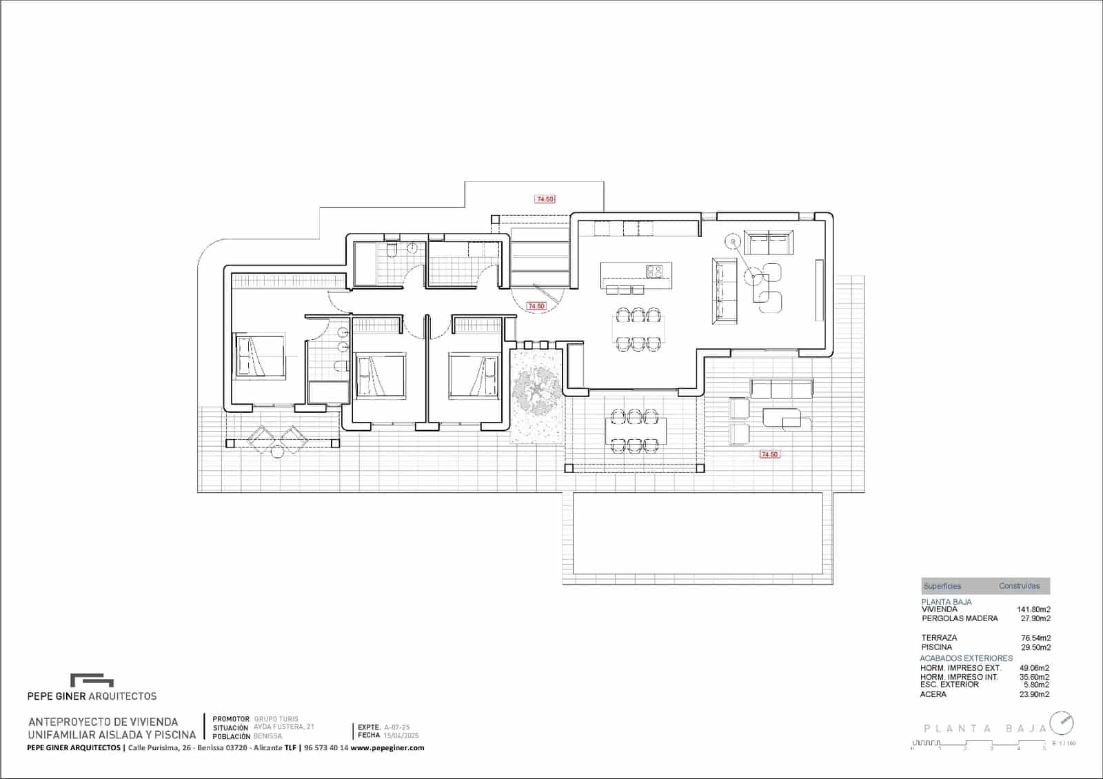 Chalet de 3 habitaciones en Benissa en venta con piscina garaje - 890.000 € (Ref: 9412943)
