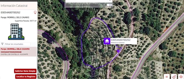 Byggegrund til salg i Castell de Castells - € 52.000 (Ref: 9415106)