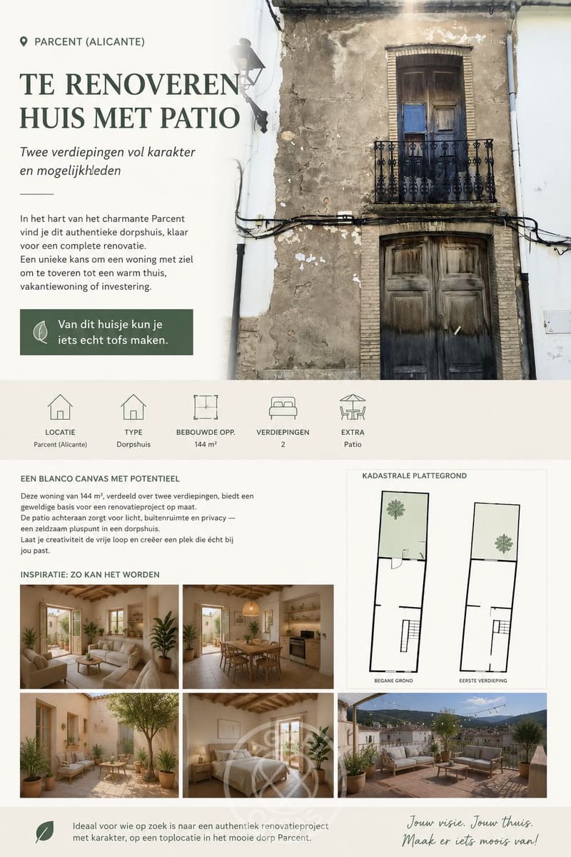 3 soverom Hus til salgs i Parcent - € 120 000 (Ref: 9888241)