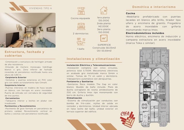 2 soverom Leilighet til salgs i Vinaròs - € 135 000 (Ref: 9379476)