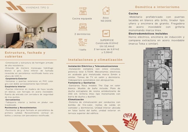 2 sypialnia Mieszkanie na sprzedaż w Vinaròs - 135 000 € (Ref: 9379476)