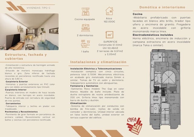 2 sypialnia Mieszkanie na sprzedaż w Vinaròs - 135 000 € (Ref: 9379476)