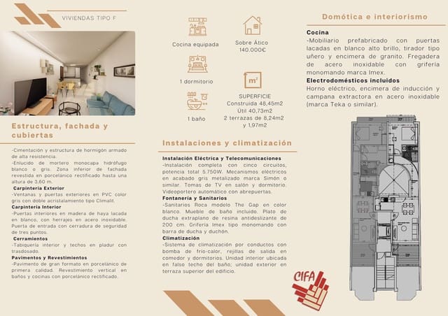 2 sypialnia Mieszkanie na sprzedaż w Vinaròs - 135 000 € (Ref: 9379476)