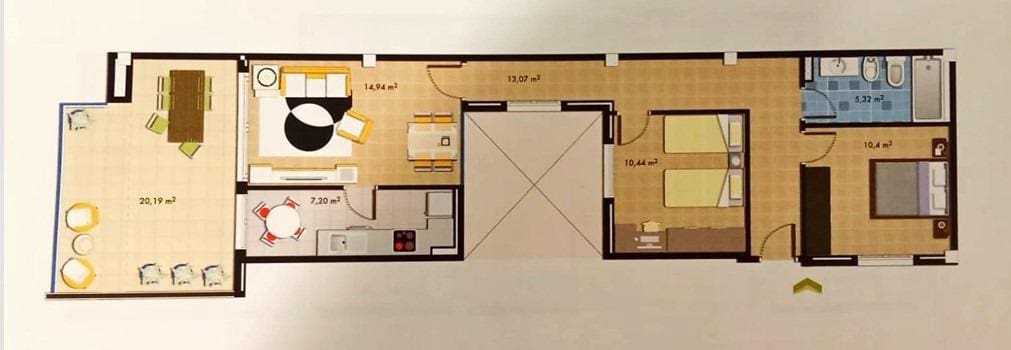 2 makuuhuone Asunto myytävänä paikassa Vinaros - 155 000 € (Ref: 9611573)