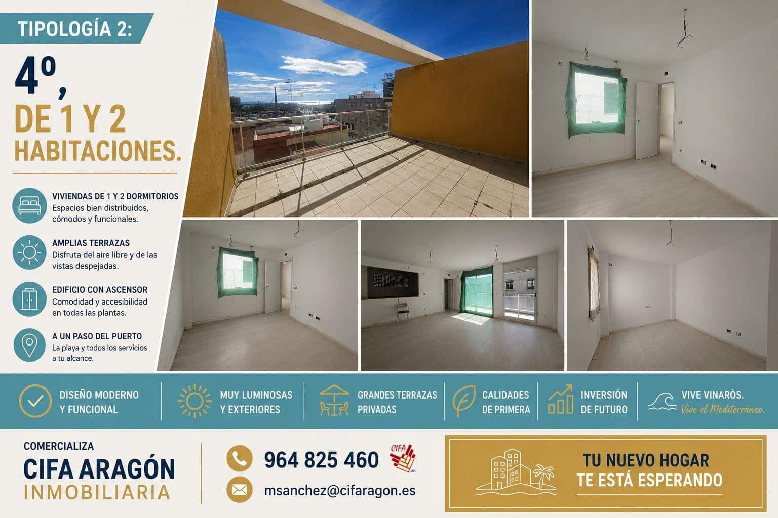 2 makuuhuone Asunto myytävänä paikassa Vinaros - 155 000 € (Ref: 9611573)