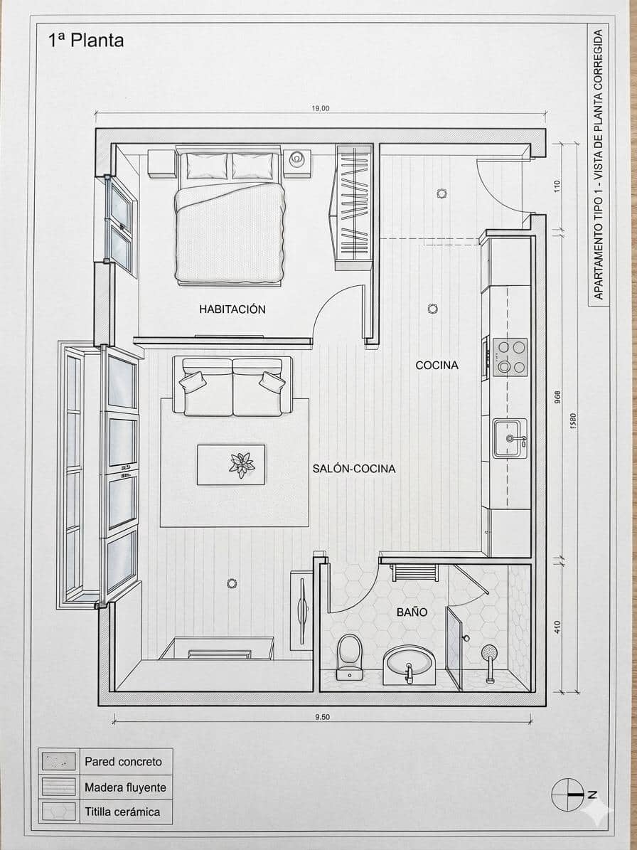 1 makuuhuone Asunto myytävänä paikassa Benicarlo - 115 000 € (Ref: 9762012)