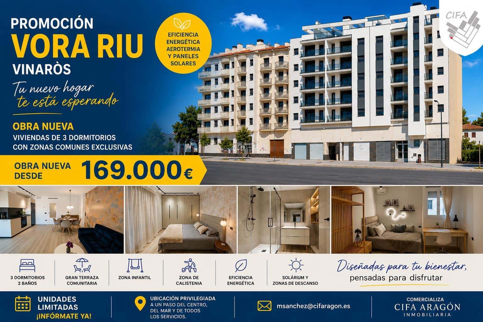 Piso de 3 habitaciones en Vinaròs en venta - 169.000 € (Ref: 9947950)