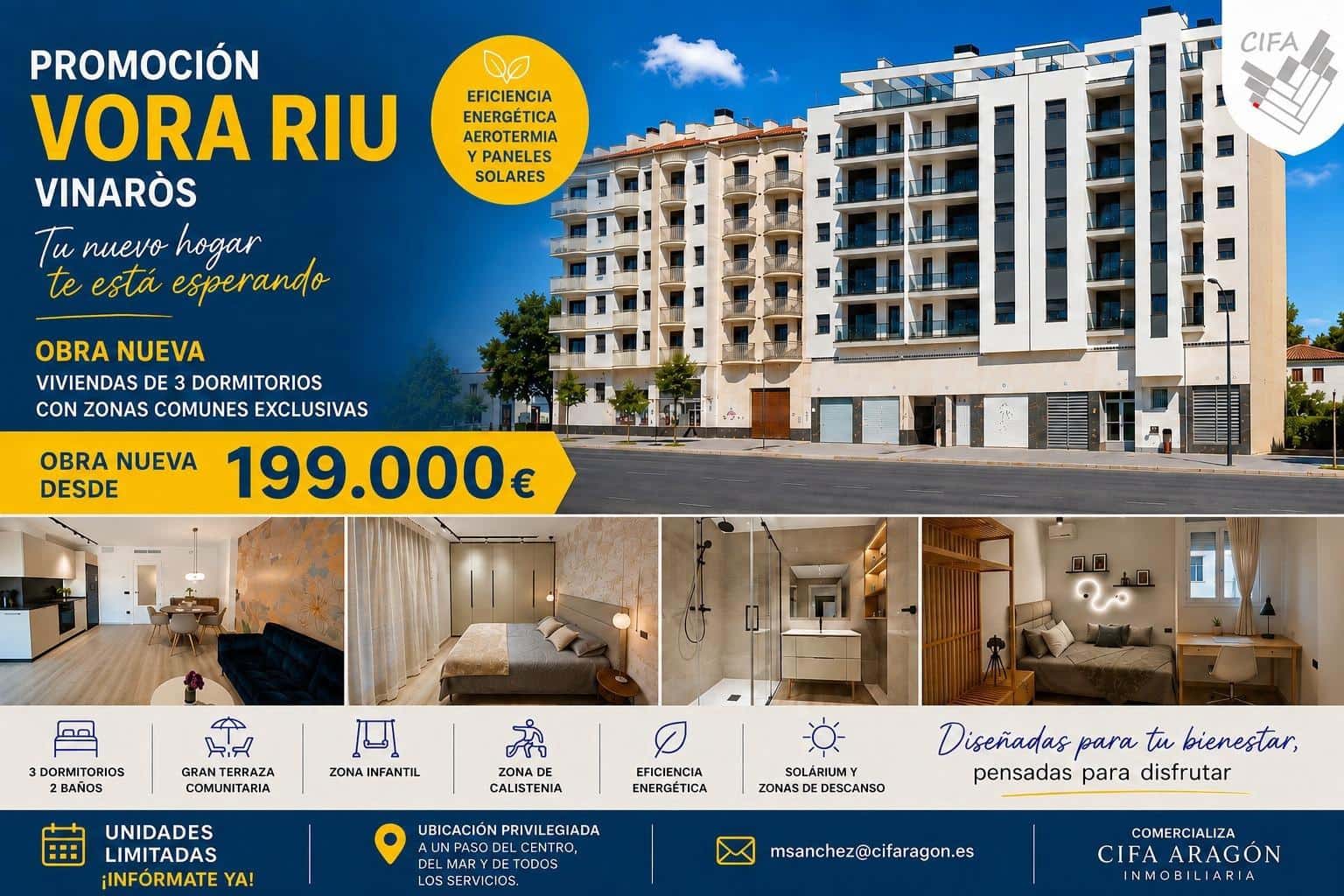 3 makuuhuone Asunto myytävänä paikassa Vinaros - 199 000 € (Ref: 9947950)