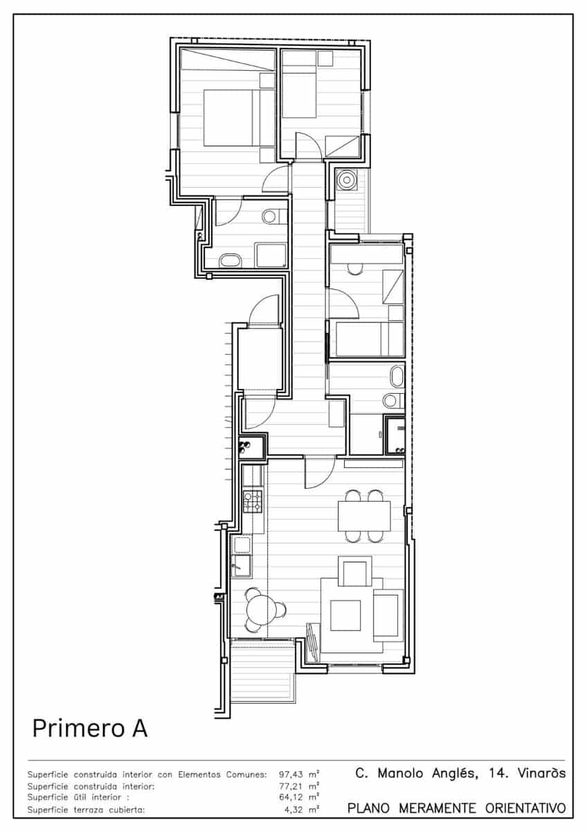 3 camera da letto Appartamento in vendita in Vinaros - 199.000 € (Rif: 9947951)