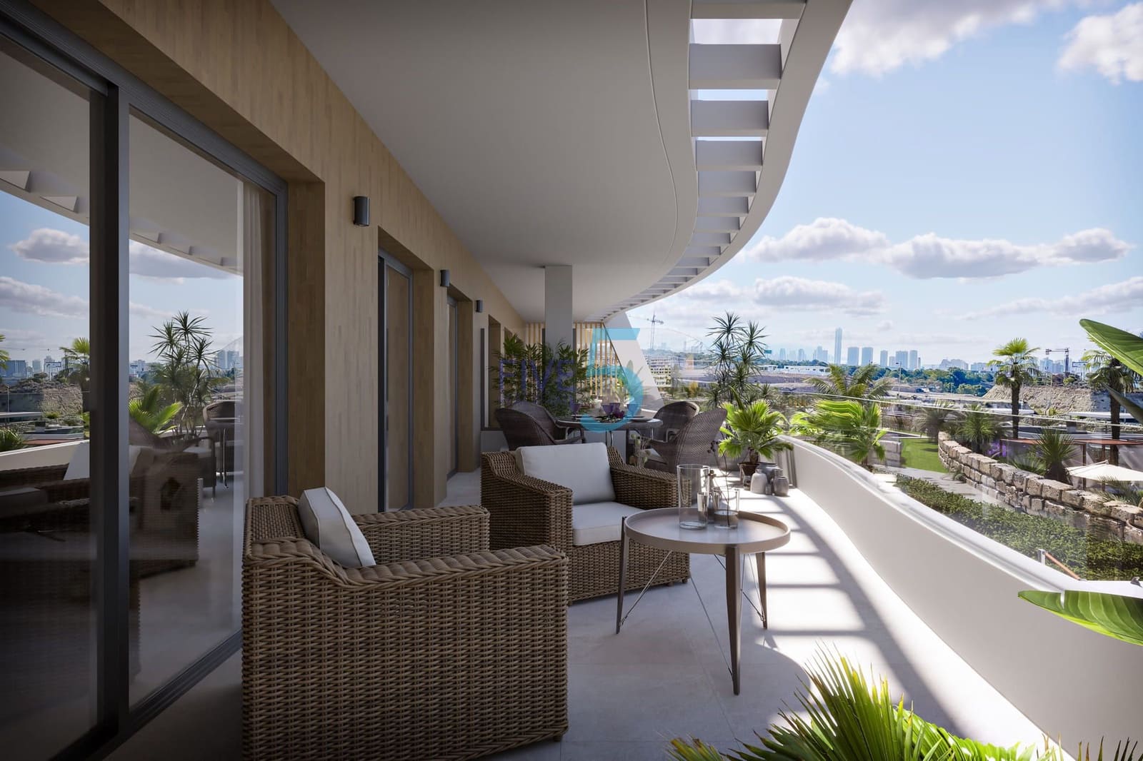 2 bedroom Penthouse for sale in Finestrat with pool - € 495,000 (Ref: 10155718)