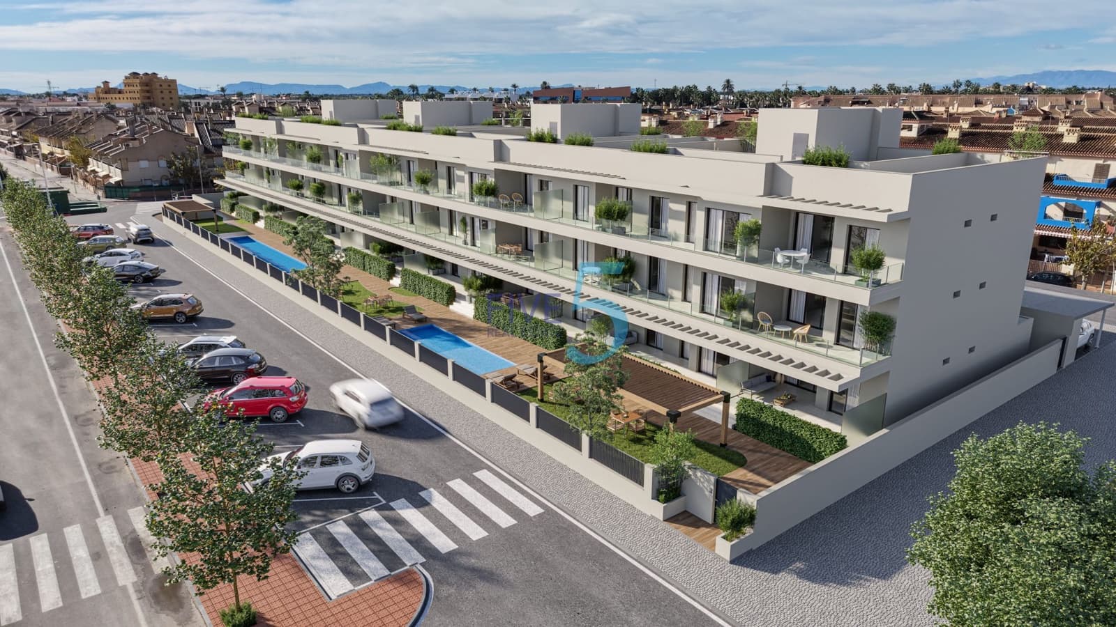 2 soveværelse Lejlighed til salg i Los Alcazares med swimmingpool garage - € 339.000 (Ref: 10155946)