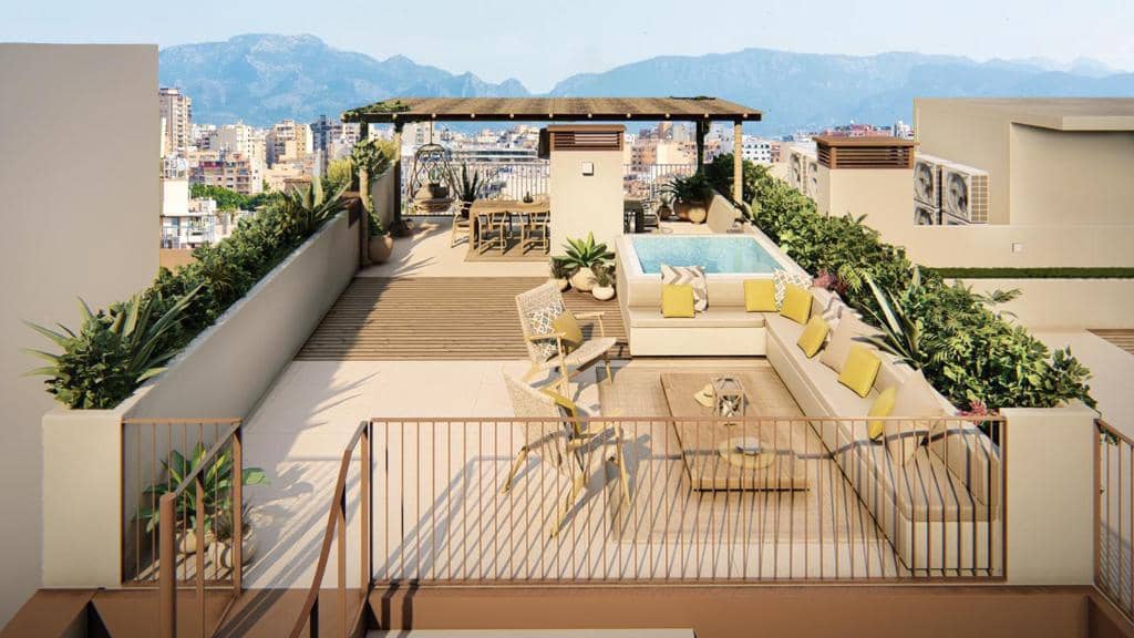 1 soverom Penthouse til salgs i Palma de Mallorca med svømmebasseng - € 499 000 (Ref: 8906178)