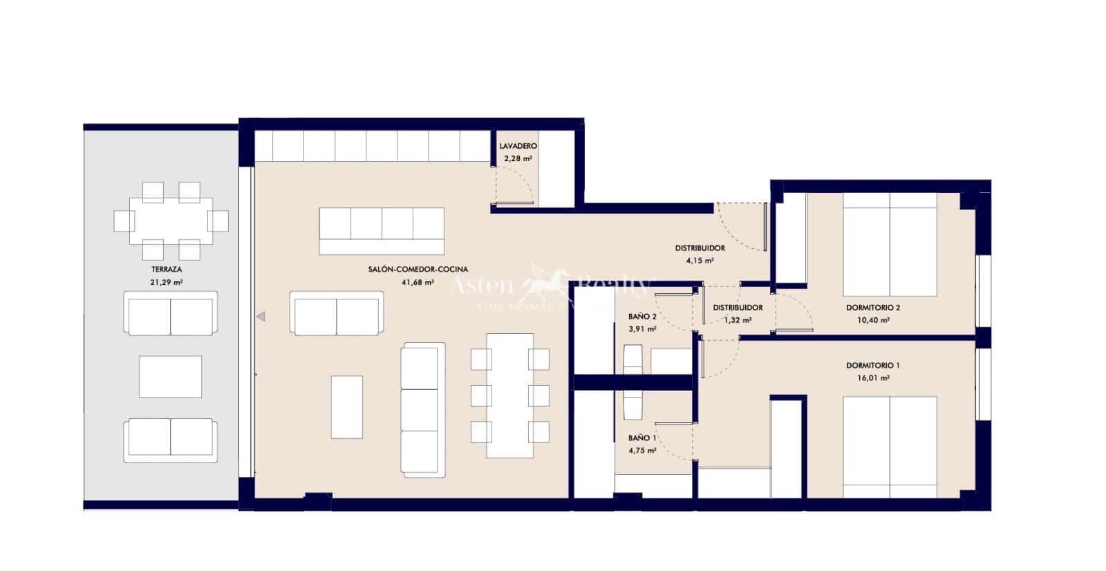 2 sypialnia Penthouse na sprzedaż w Callao Salvaje z basenem garażem - 790 000 € (Ref: 10008087)