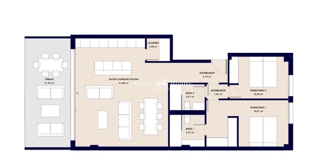 2 sypialnia Penthouse na sprzedaż w Callao Salvaje, Adeje z basenem garażem - 790 000 € (Ref: 10008087)