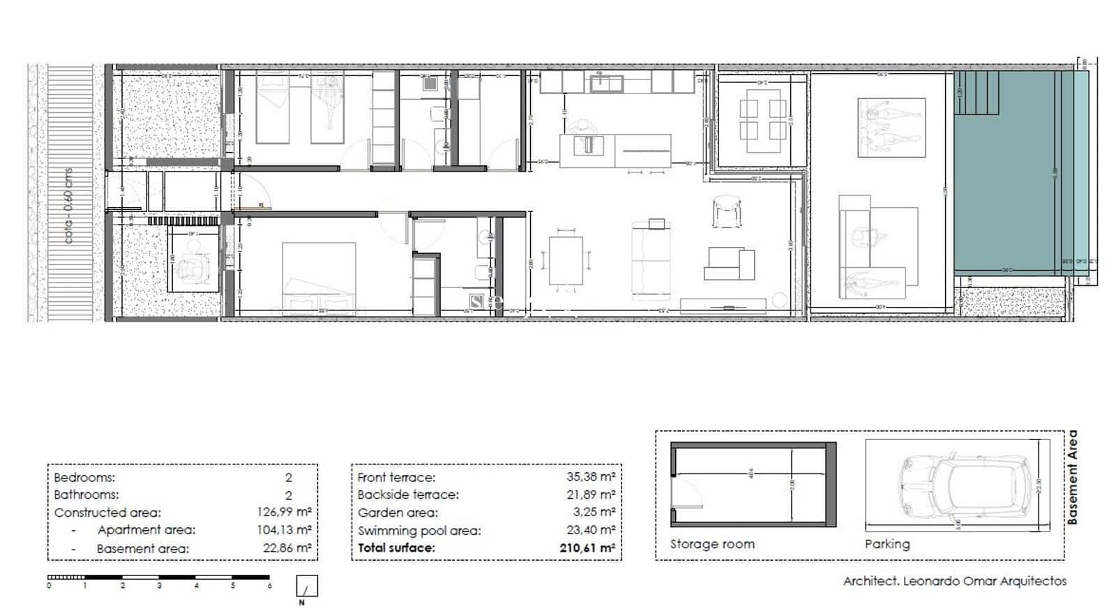 2 soveværelse Lejlighed til salg i Callao Salvaje med swimmingpool garage - € 985.000 (Ref: 7178400)