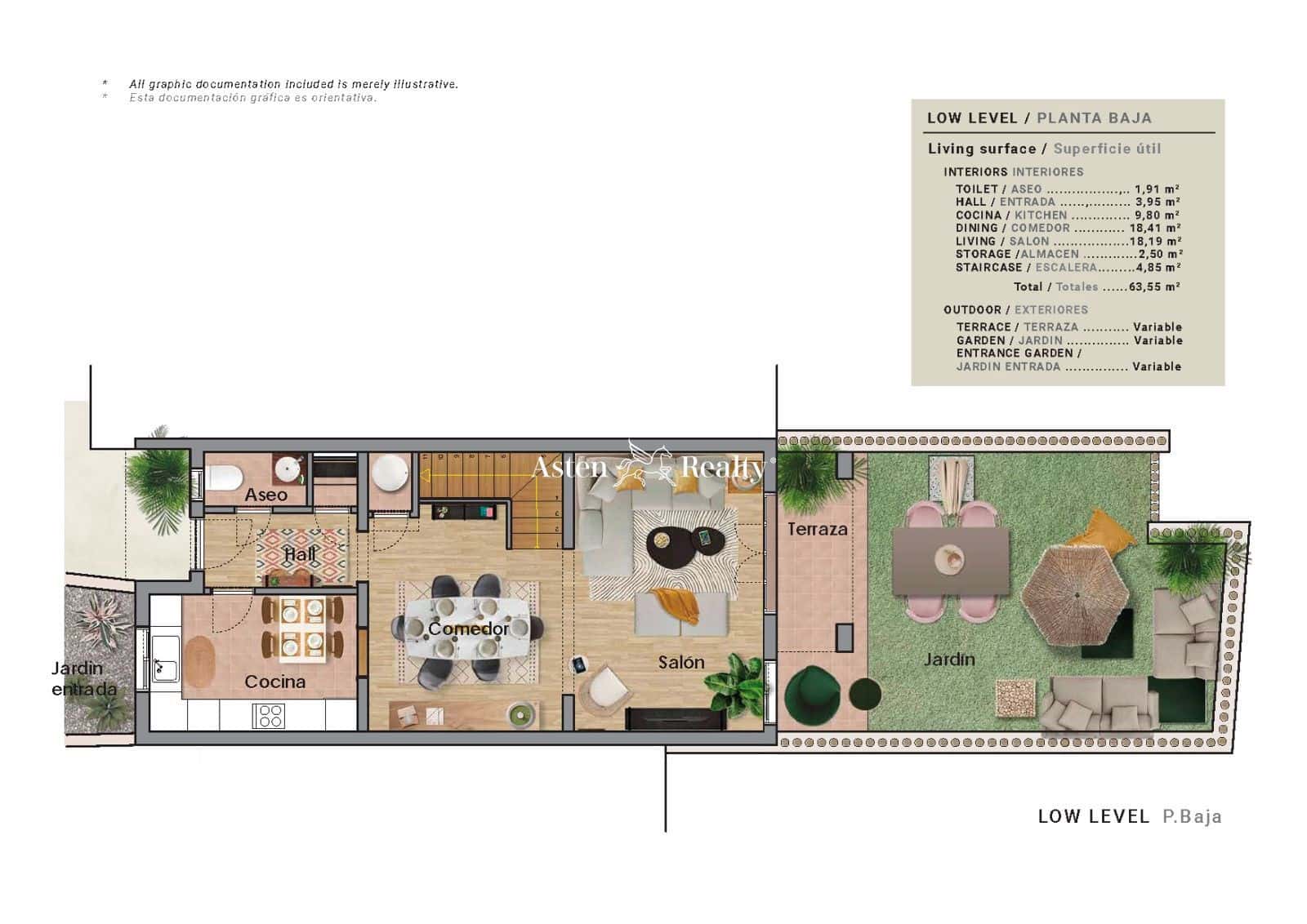3 quarto Casa em Banda para venda em Golf del Sur com piscina garagem - 540 000 € (Ref: 7841718)