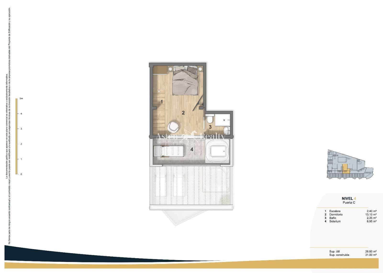 2 soveværelse Lejlighed til salg i Puerto Santiago med swimmingpool garage - € 495.000 (Ref: 7995843)