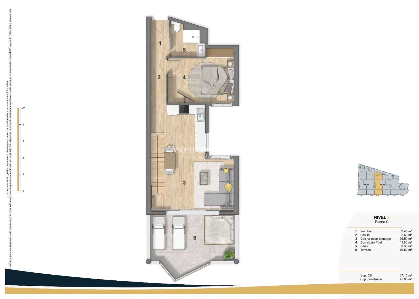 2 soveværelse Lejlighed til salg i Puerto Santiago med swimmingpool garage - € 495.000 (Ref: 7995843)