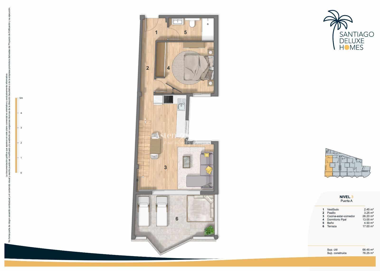 2 soveværelse Lejlighed til salg i Puerto Santiago med swimmingpool garage - € 495.000 (Ref: 7995843)