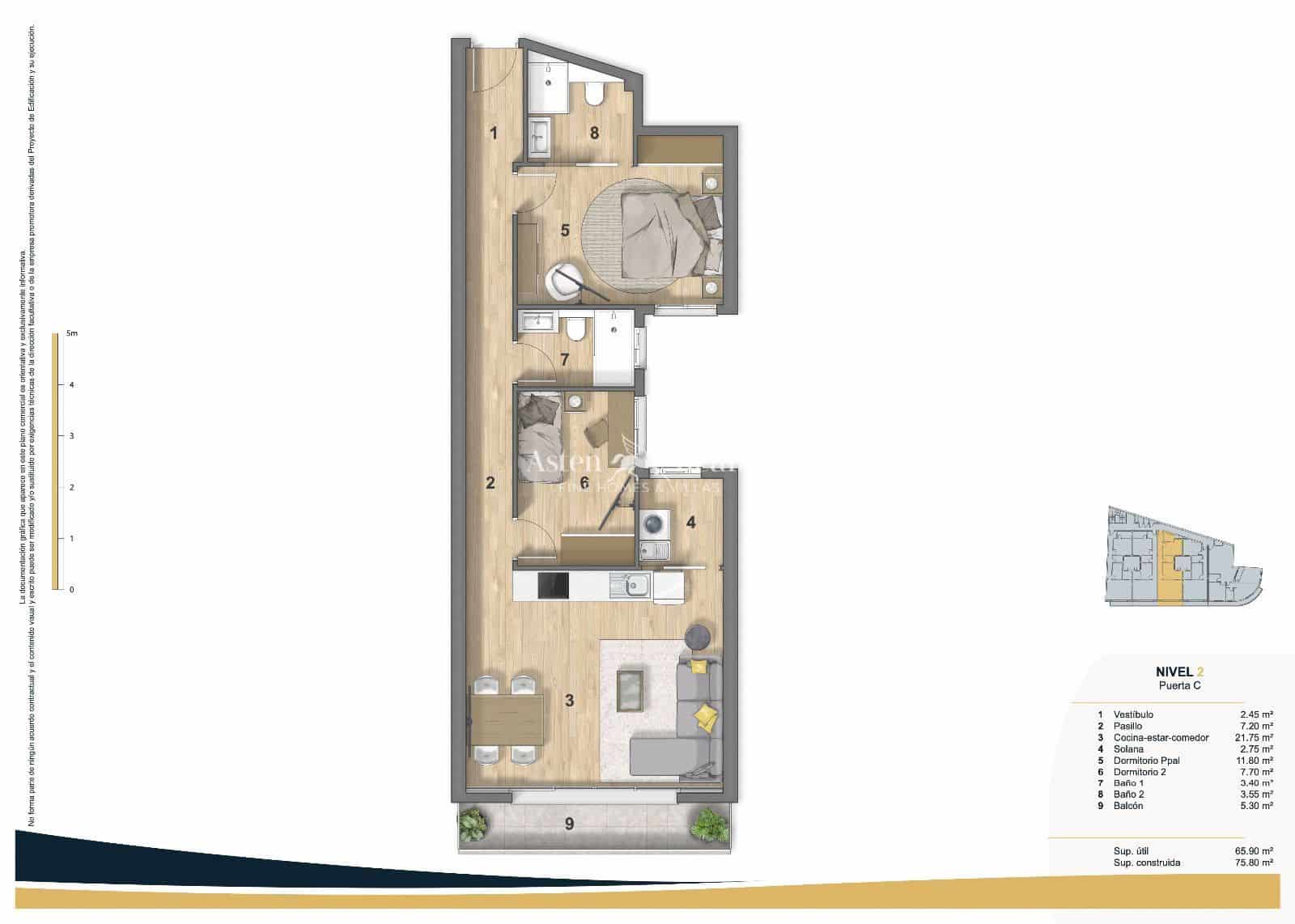 2 quarto Apartamento para venda em Puerto Santiago com piscina garagem - 445 000 € (Ref: 7995843)