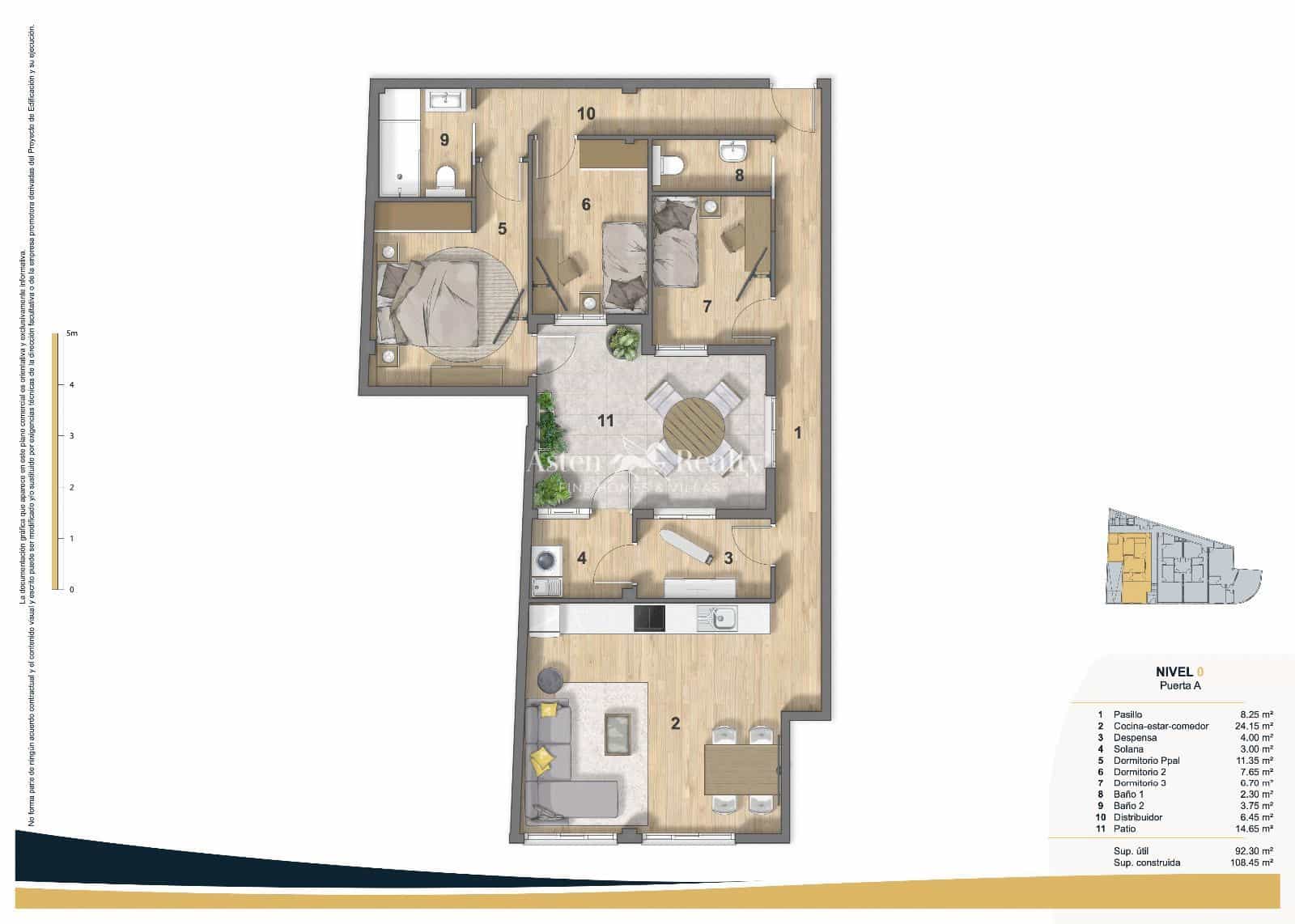 2 quarto Apartamento para venda em Puerto Santiago com piscina garagem - 445 000 € (Ref: 7995843)
