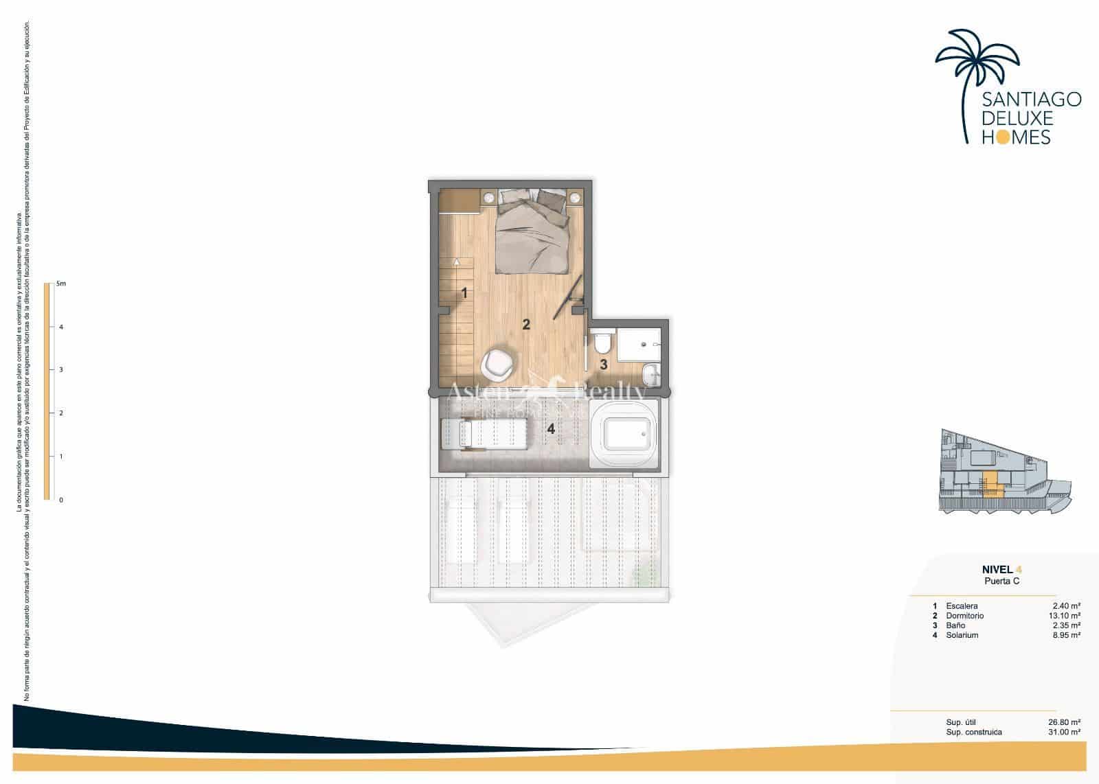 4 soveværelse Penthouse til salg i Puerto Santiago med swimmingpool garage - € 1.150.000 (Ref: 7995844)