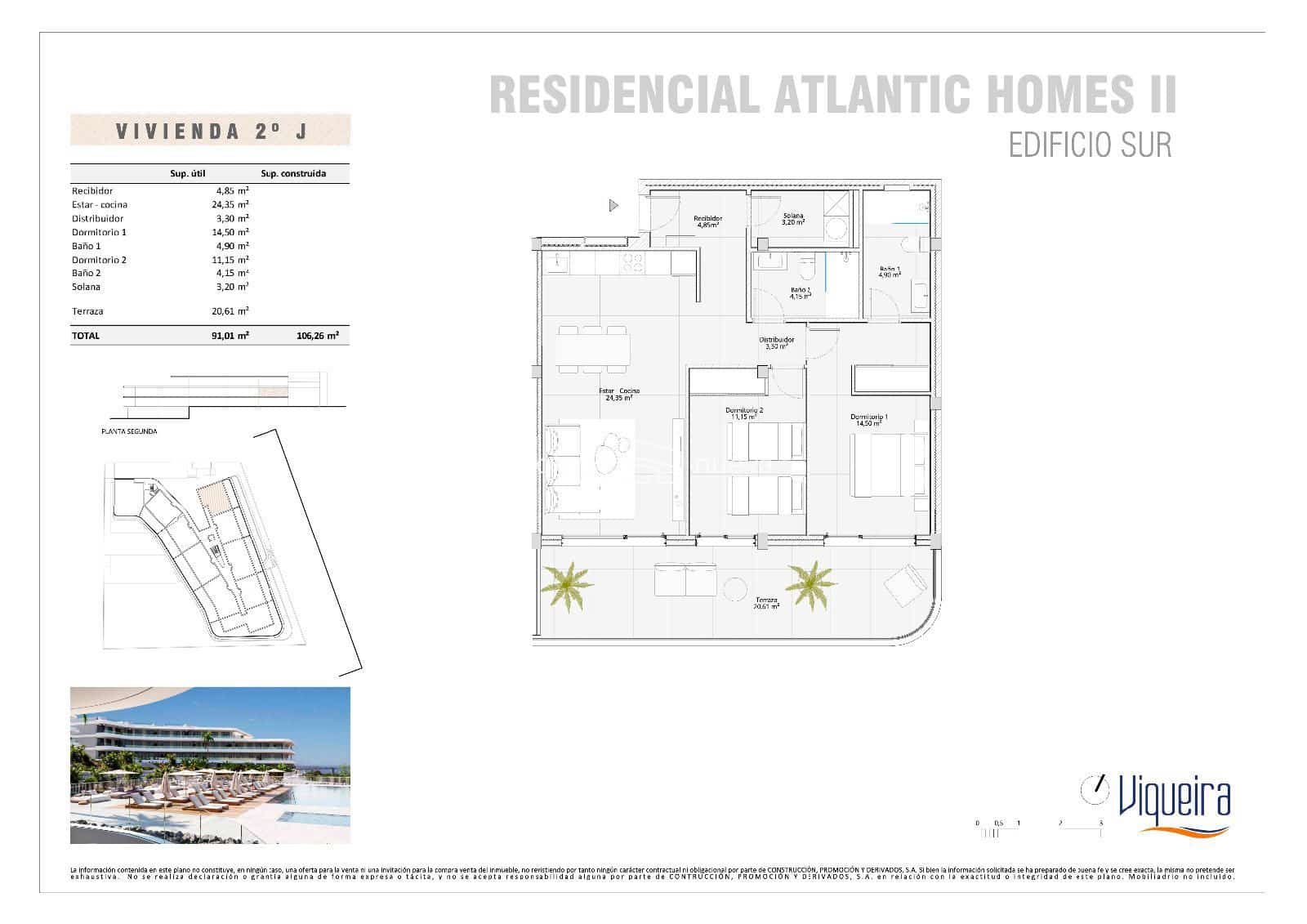 3 soverom Leilighet til salgs i Torviscas med svømmebasseng garasje - € 890 000 (Ref: 8004490)