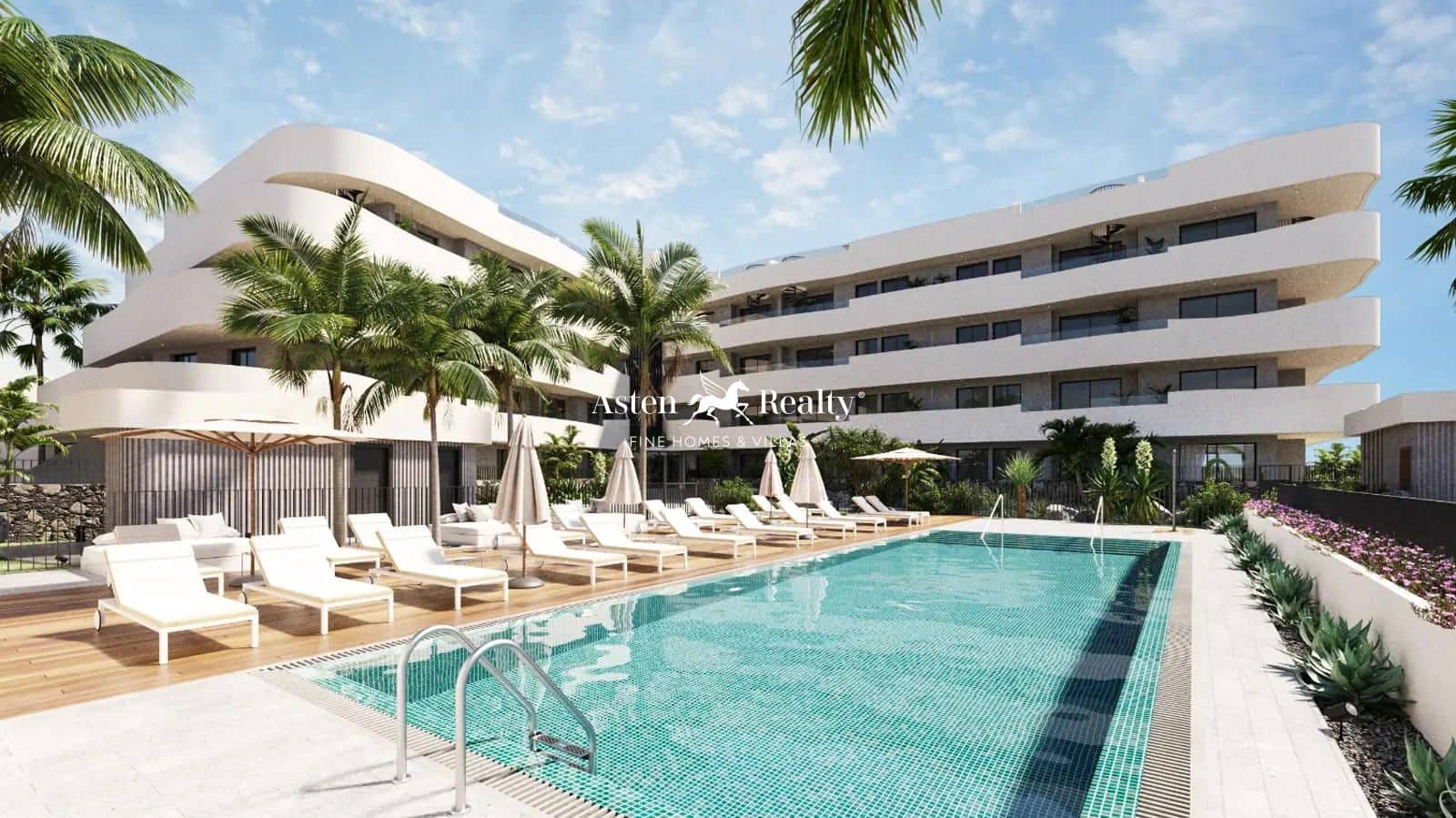 2 soveværelse Lejlighed til salg i El Medano med swimmingpool garage - € 354.000 (Ref: 8596800)