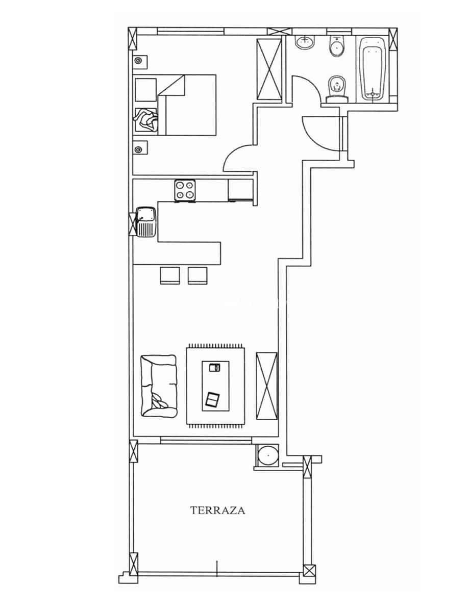 1 slaapkamer Flat te koop in Palm-Mar met zwembad - € 291.500 (Ref: 8614019)