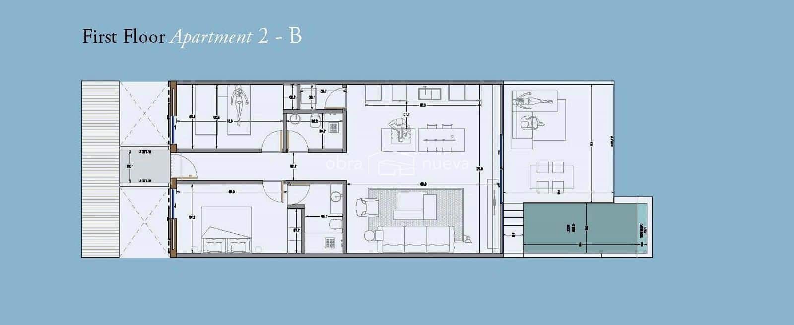 2 soverom Penthouse til salgs i Callao Salvaje med svømmebasseng garasje - € 1 195 000 (Ref: 8901412)