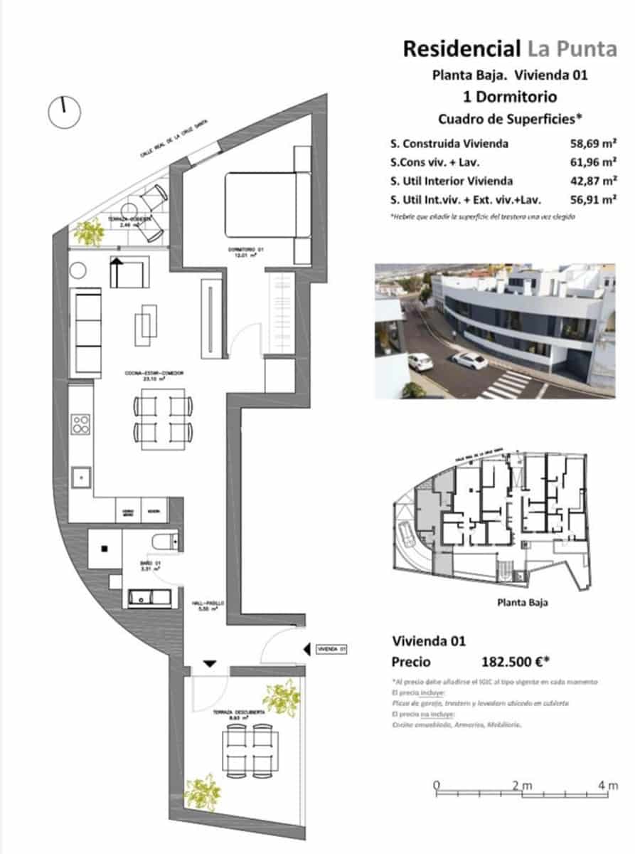 2 soveværelse Lejlighed til salg i Los Realejos med garage - € 215.000 (Ref: 8914430)