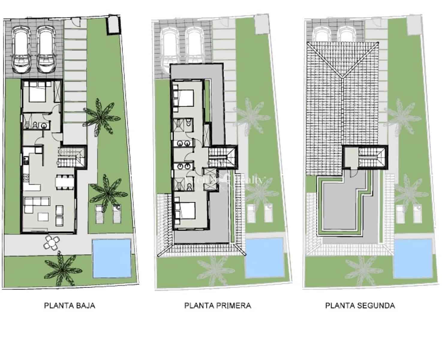 3 soveværelse Byhus til salg i Amarilla Golf med swimmingpool garage - € 737.000 (Ref: 9002069)