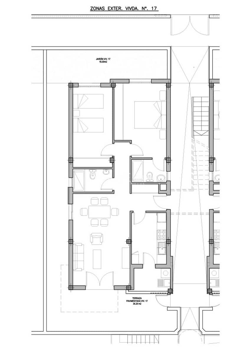 2 soveværelse Lejlighed til salg i Las Galletas med swimmingpool garage - € 360.000 (Ref: 9211432)