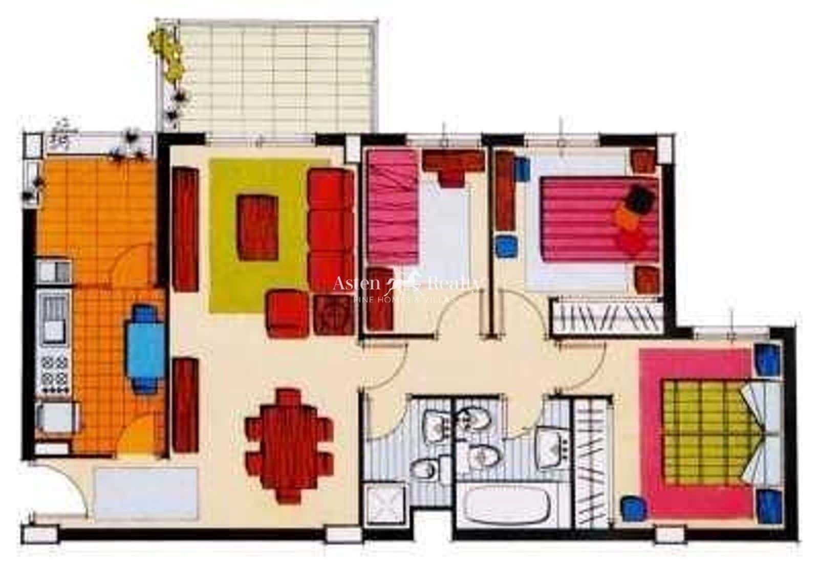 3 chambre Appartement à vendre à Los Cristianos avec piscine garage - 415 000 € (Ref: 9473315)