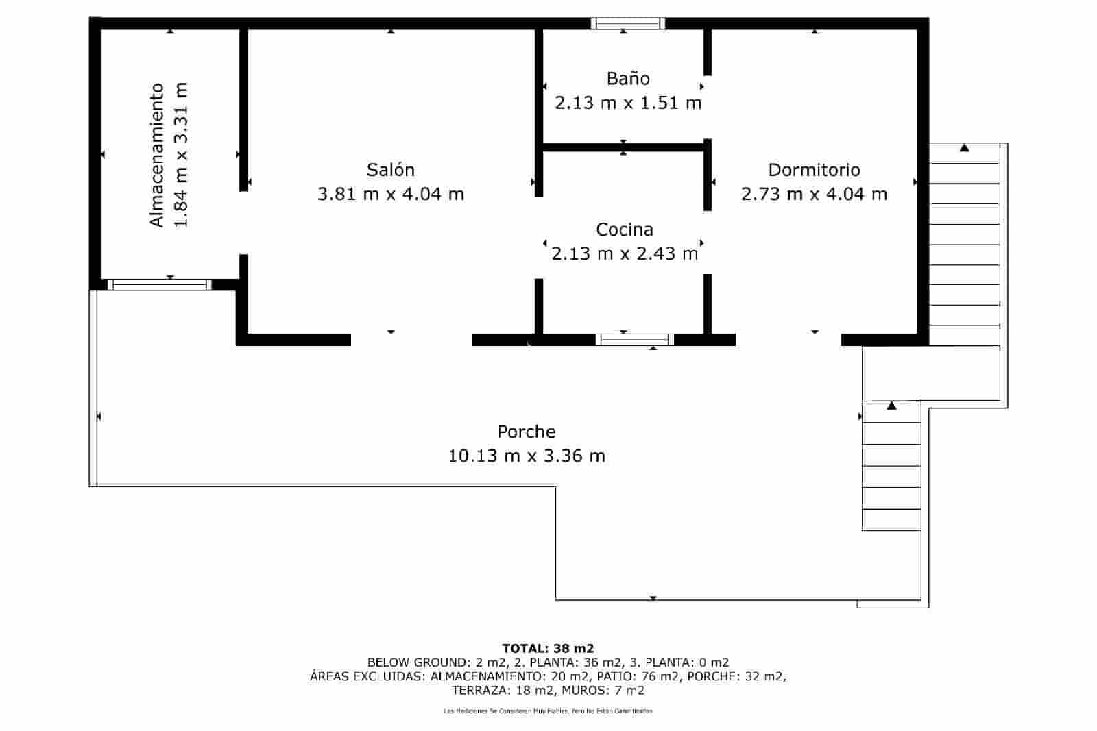 1 soveværelse Villa til salg i Vera de Erques med garage - € 325.000 (Ref: 9539778)