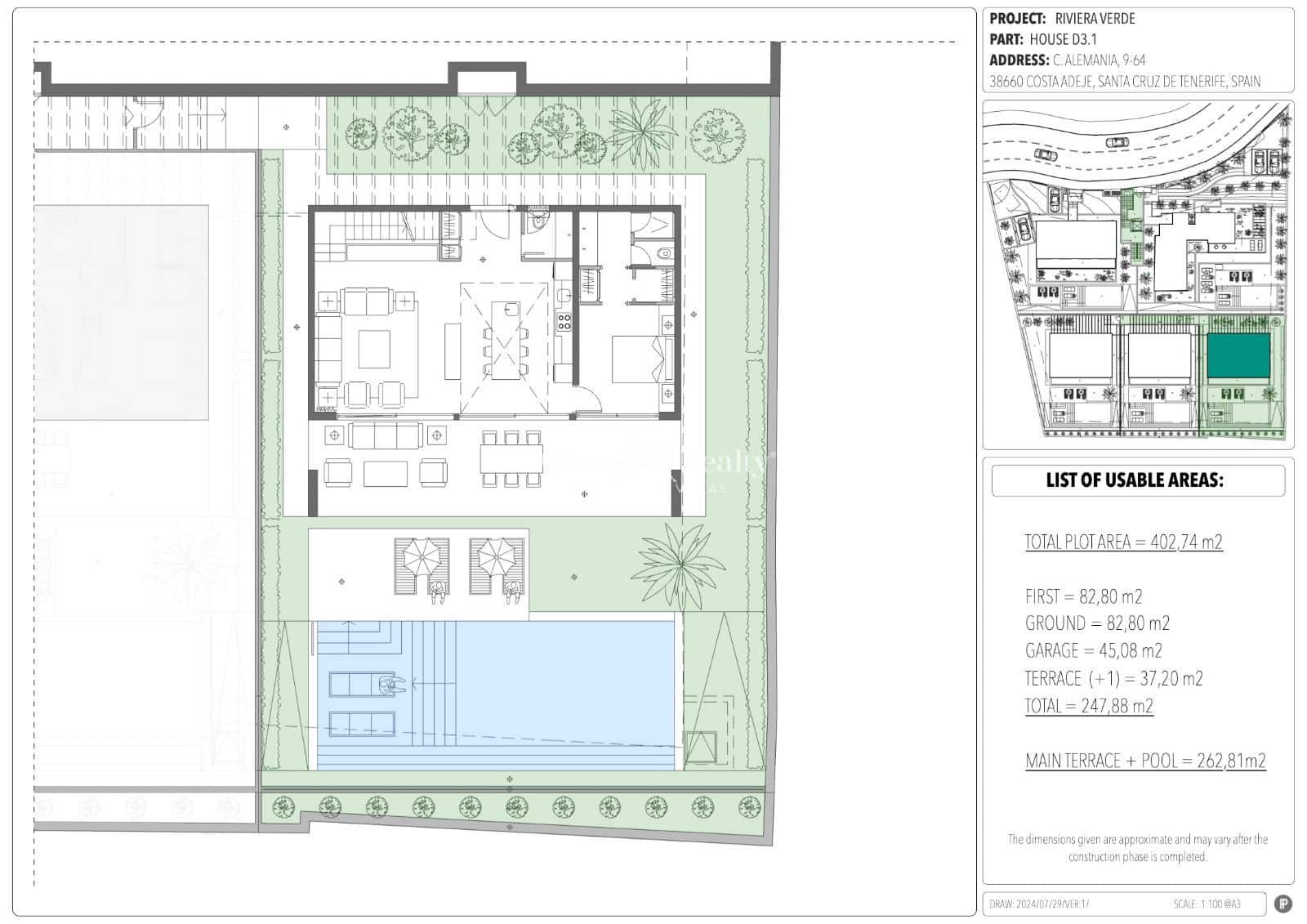 3 chambre Maison de Ville à vendre à Costa Adeje avec piscine garage - 2 850 000 € (Ref: 9550284)