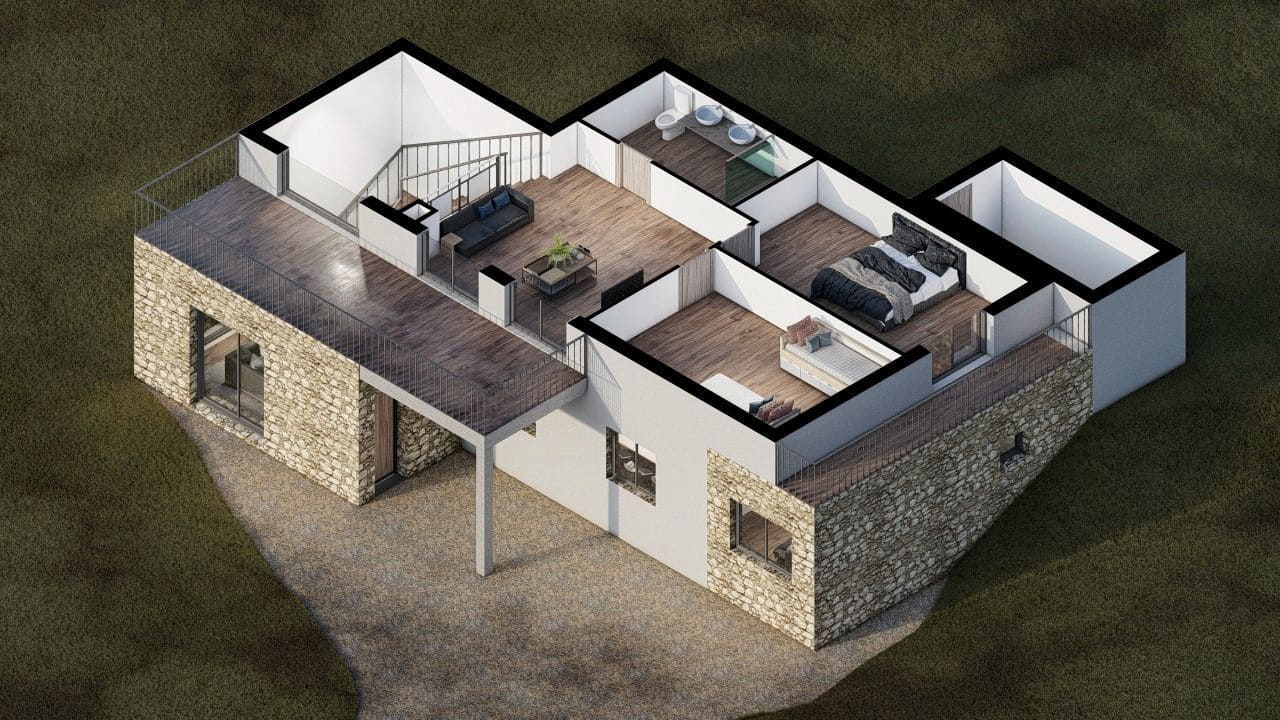 3 soveværelse Finca/Landehus til salg i Calig med swimmingpool - € 392.000 (Ref: 7288949)