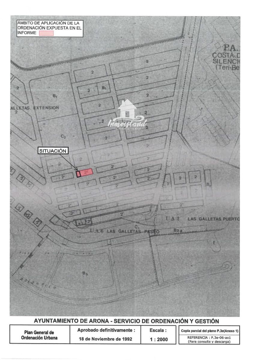 Tomt till salu i Arona - 155 000 € (Ref: 9669631)