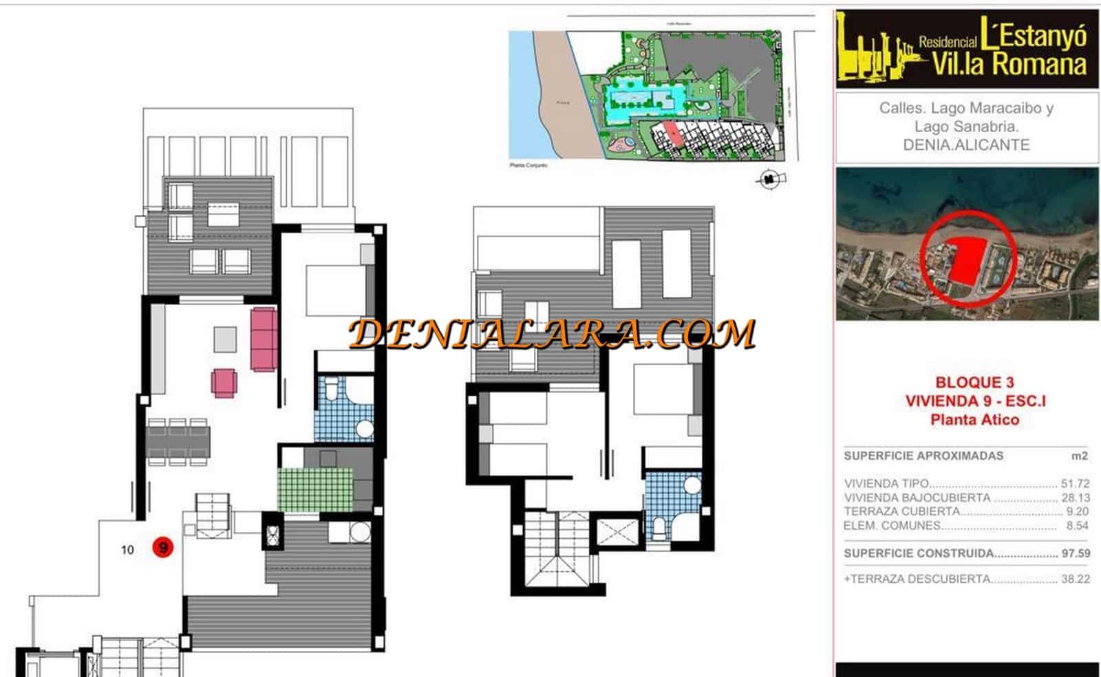 3 sypialnia Penthouse na sprzedaż w Denia z basenem garażem - 749 000 € (Ref: 9031078)