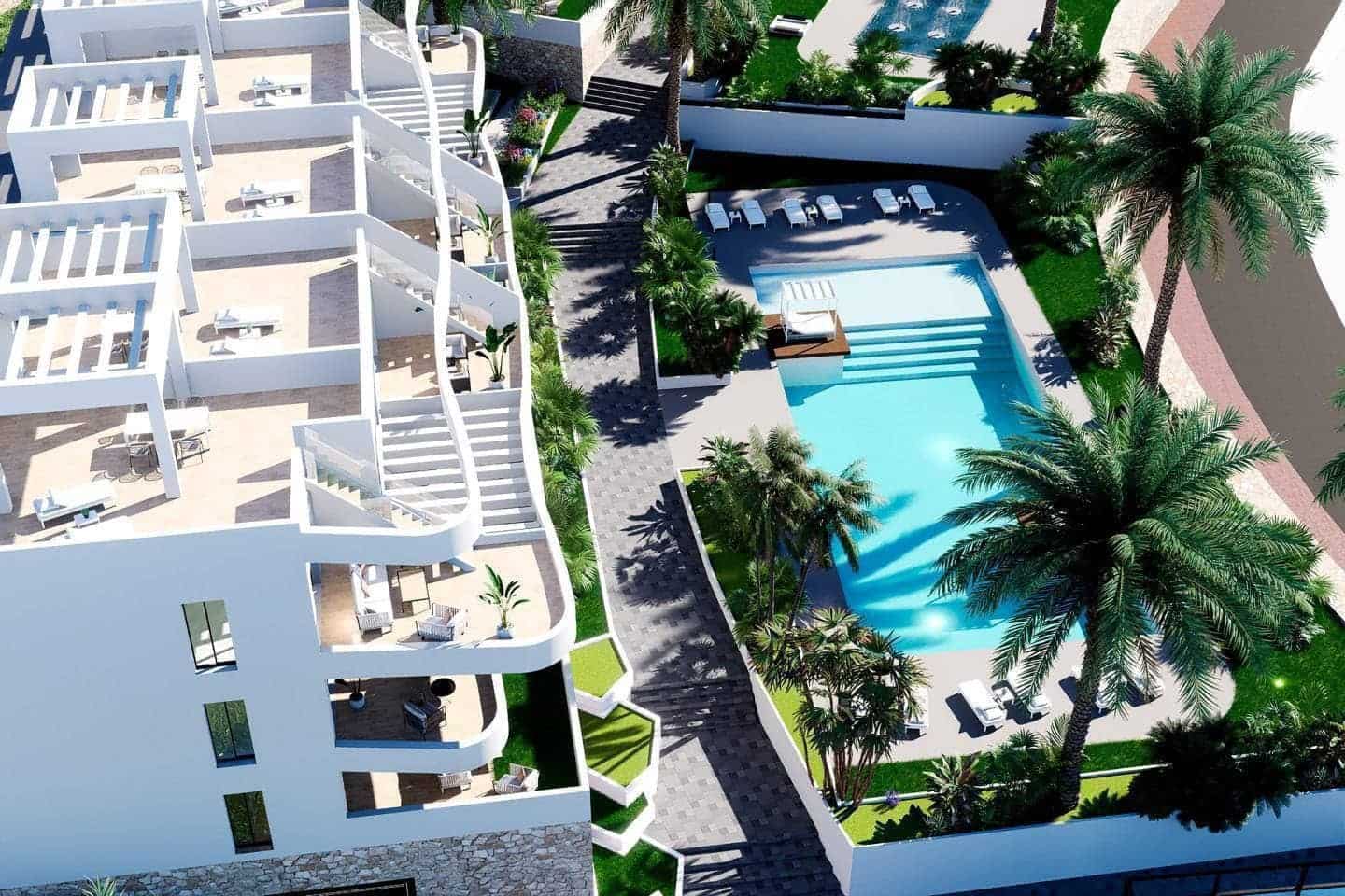 2 bedroom Apartment for sale in Finestrat with pool garage - € 369,900 (Ref: 9509959)