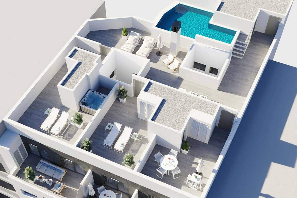 3 soveværelse Lejlighed til salg i Torrevieja med swimmingpool - € 329.000 (Ref: 9590460)