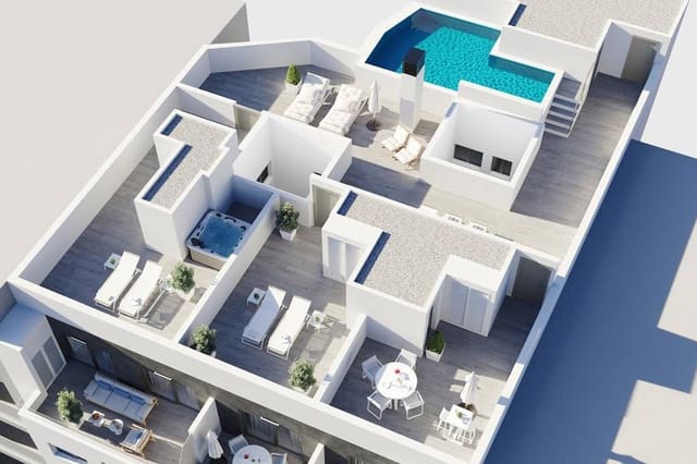 3 chambre Appartement à vendre à Centro - Muelle Pesquero, Torrevieja avec piscine - 329 000 € (Ref: 9590460)