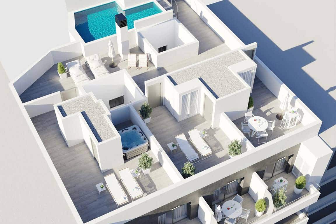 2 soverom Leilighet til salgs i Torrevieja med svømmebasseng - € 299 000 (Ref: 9590461)