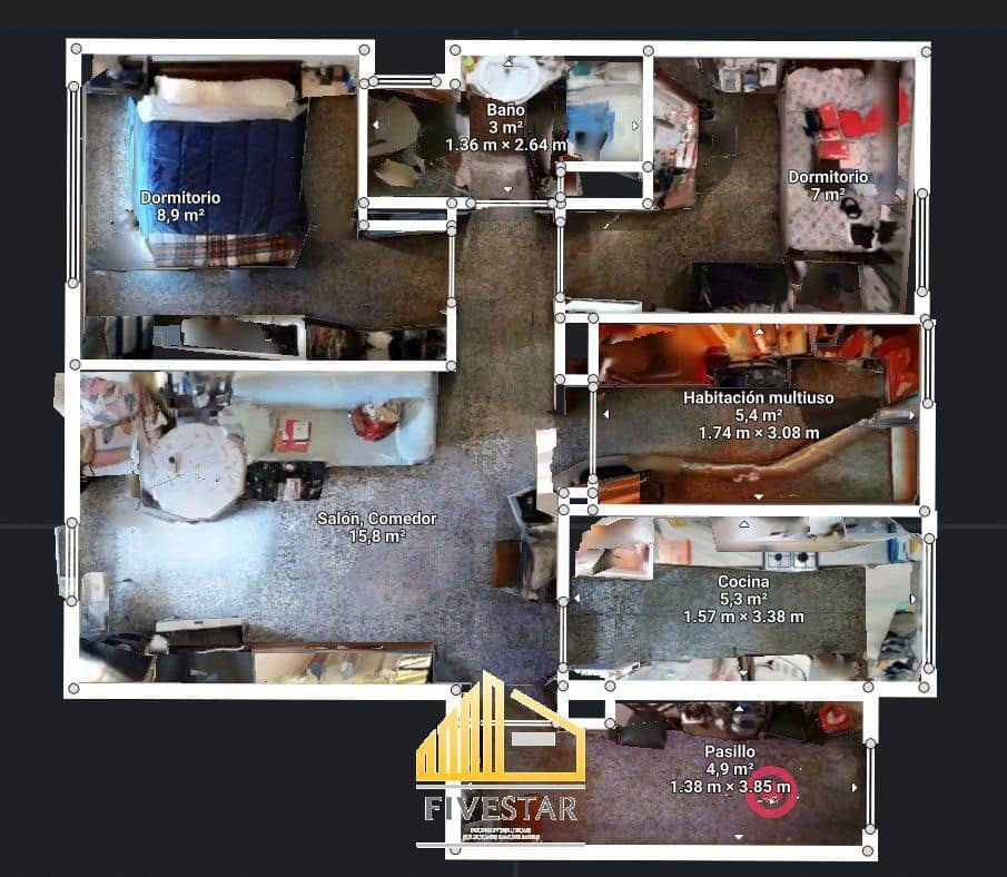 3 makuuhuone Asunto myytävänä paikassa Valencia kaupunki - 160 000 € (Ref: 9658269)