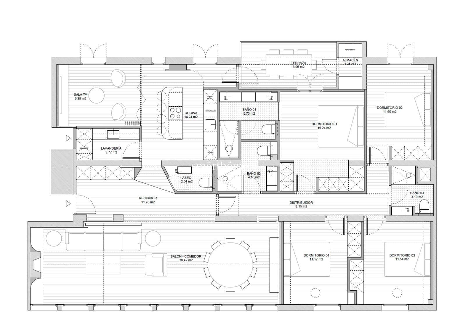 4 bedroom Flat for sale in Palma de Mallorca - € 1,490,000 (Ref: 9172431)