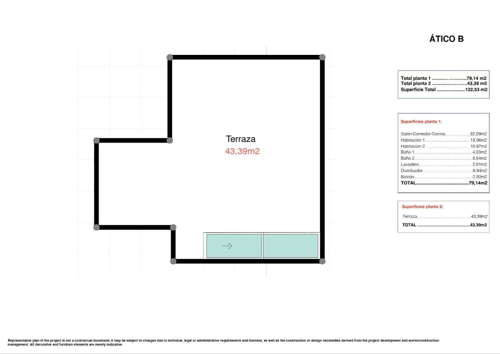 2 soveværelse Penthouse til salg i Palma de Mallorca - € 418.000 (Ref: 9261929)