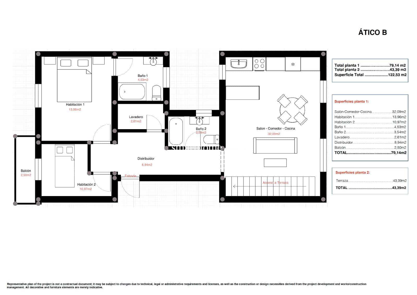 2 soveværelse Penthouse til salg i Palma de Mallorca - € 418.000 (Ref: 9261929)