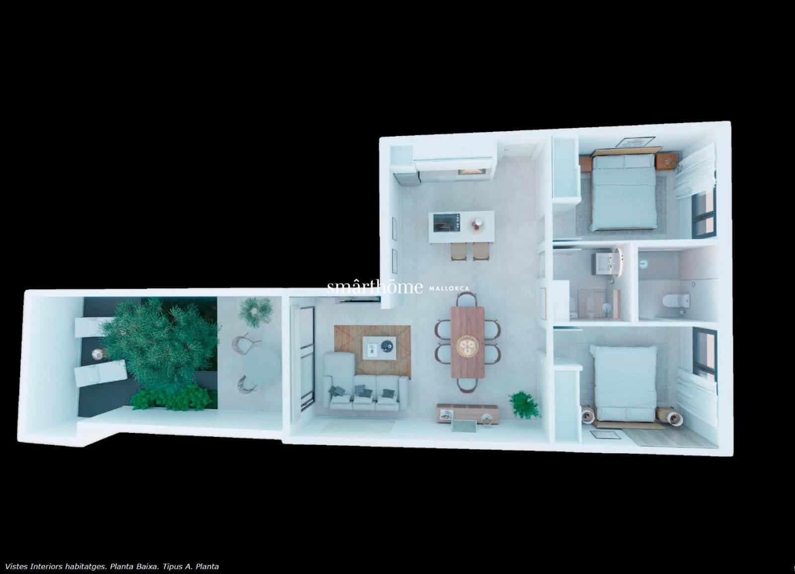 2 bedroom Flat for sale in Palma de Mallorca - € 430,000 (Ref: 9436380)