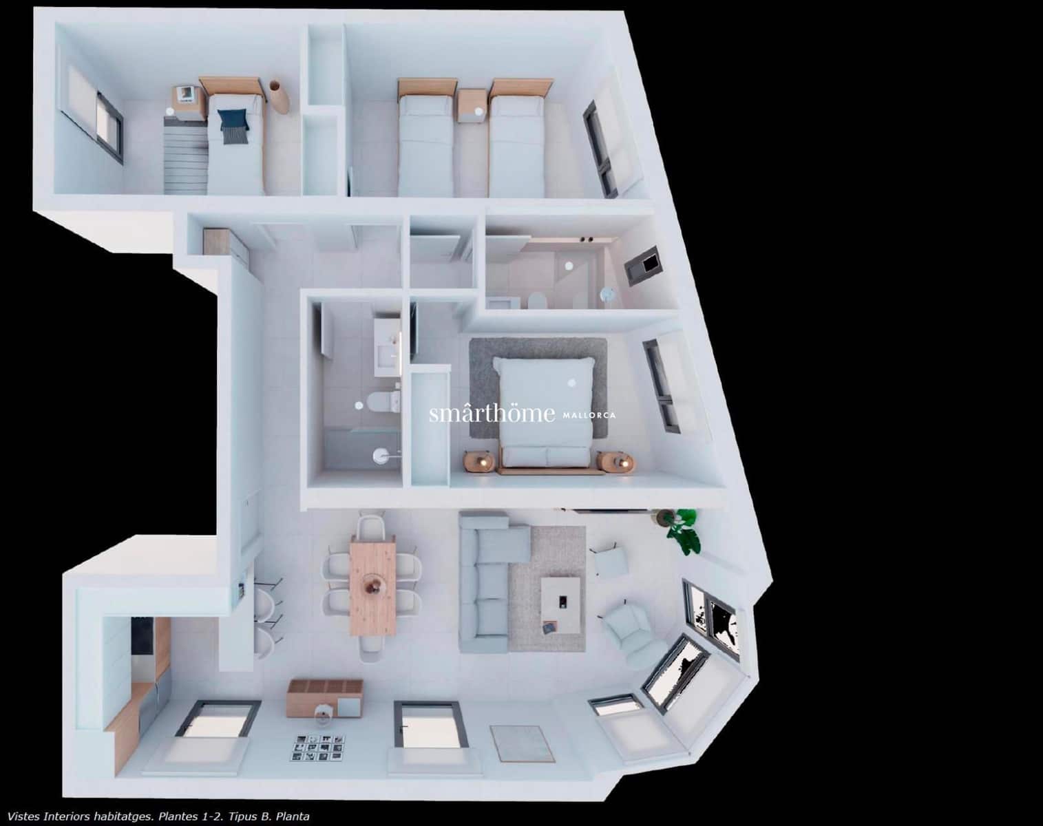 3 bedroom Flat for sale in Palma de Mallorca - € 450,000 (Ref: 9436381)