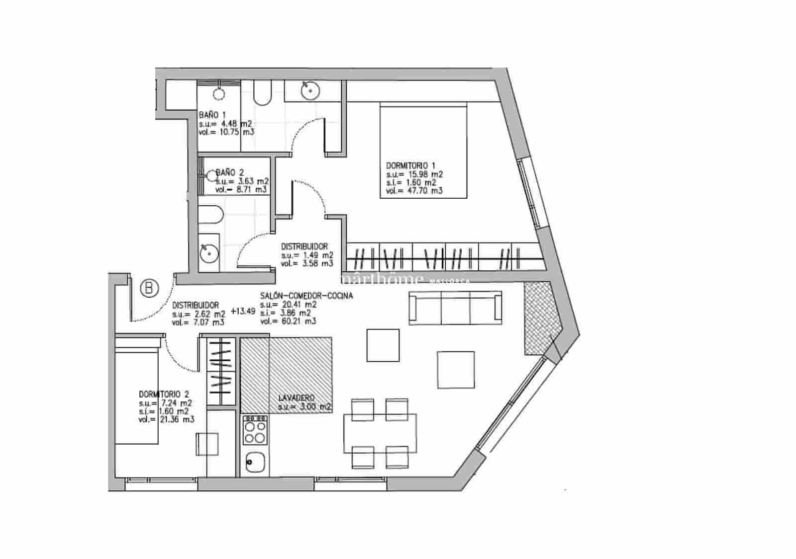 2 bedroom Flat for sale in Palma de Mallorca - € 350,000 (Ref: 9436382)